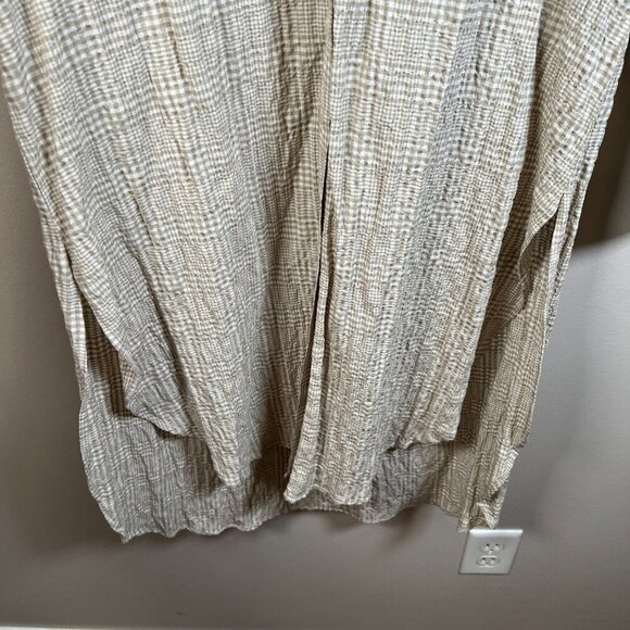 Maeve Anthropologie Maxi Tunic Top Dress Size XS Tan Button Down Neutral Casual - Picture 9 of 13
